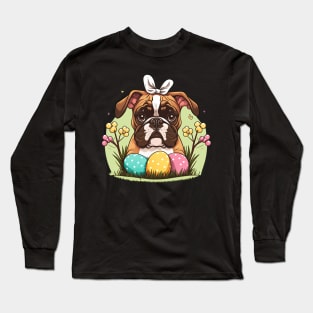 Boxer Happy Easter Day Long Sleeve T-Shirt